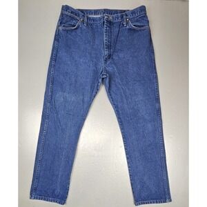 Wrangler Jeans Mens 40x32 Vintage Blue 13MWZ Cowboy Straight Western‎ Denim